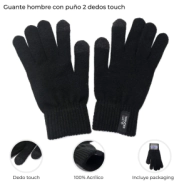 GUANTE HOMBRE CON PU&Ntilde;O 2 DEDOS TOUCH WANDERLUST