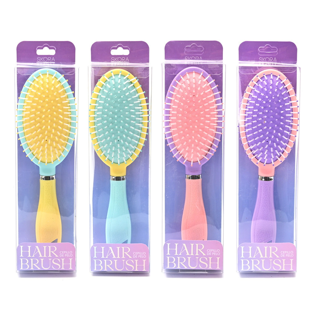 CEPILLO DE PELO NEUMATICO COLORES OVALADO SKORA