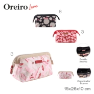 PORTACOSMETICO OREIRO LOVE ROJO