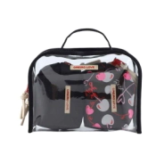 SET X3 PORTACOSMETICO OREIRO LOVE NEGRO