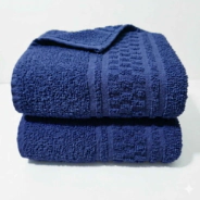 TOALLON 400 GR CUADR AZUL ALCOYANA