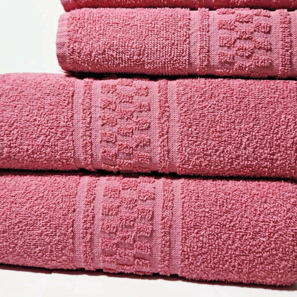 SET TOALLA Y TOALLON 400 GR CUAD FRESA ALCOYANA