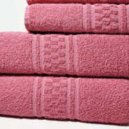 SET TOALLA Y TOALLON 400 GR CUAD FRESA ALCOYANA