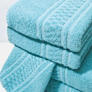 SET TOALLA Y TOALLON 400 GR CUAD AGUAMARINA ALCOYANA