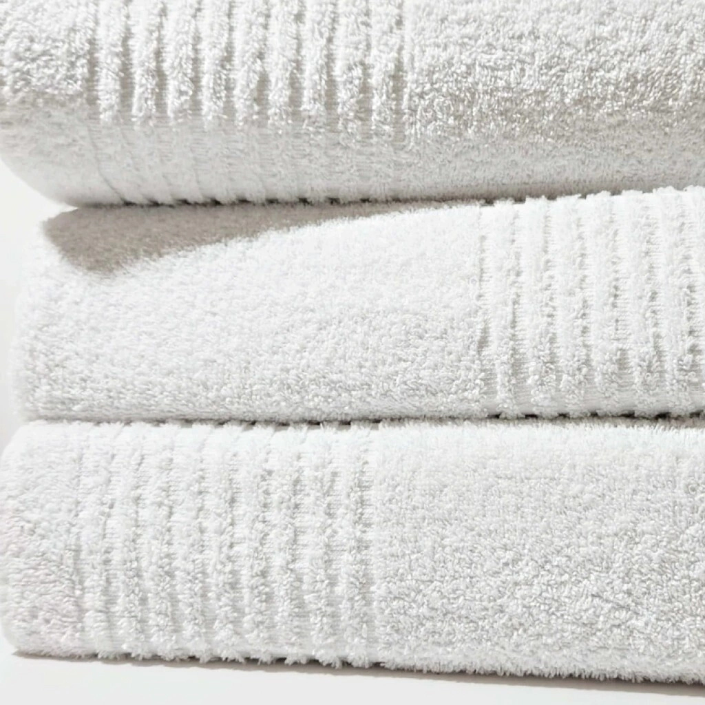 SET TOALLA Y TOALLON 500 GR BLANCO ALCOYANA