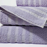 SET TOALLA Y TOALLON 400 GR RAYA LILA ALCOYANA