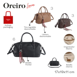 CARTERA OREIRO LOVE NEGRO