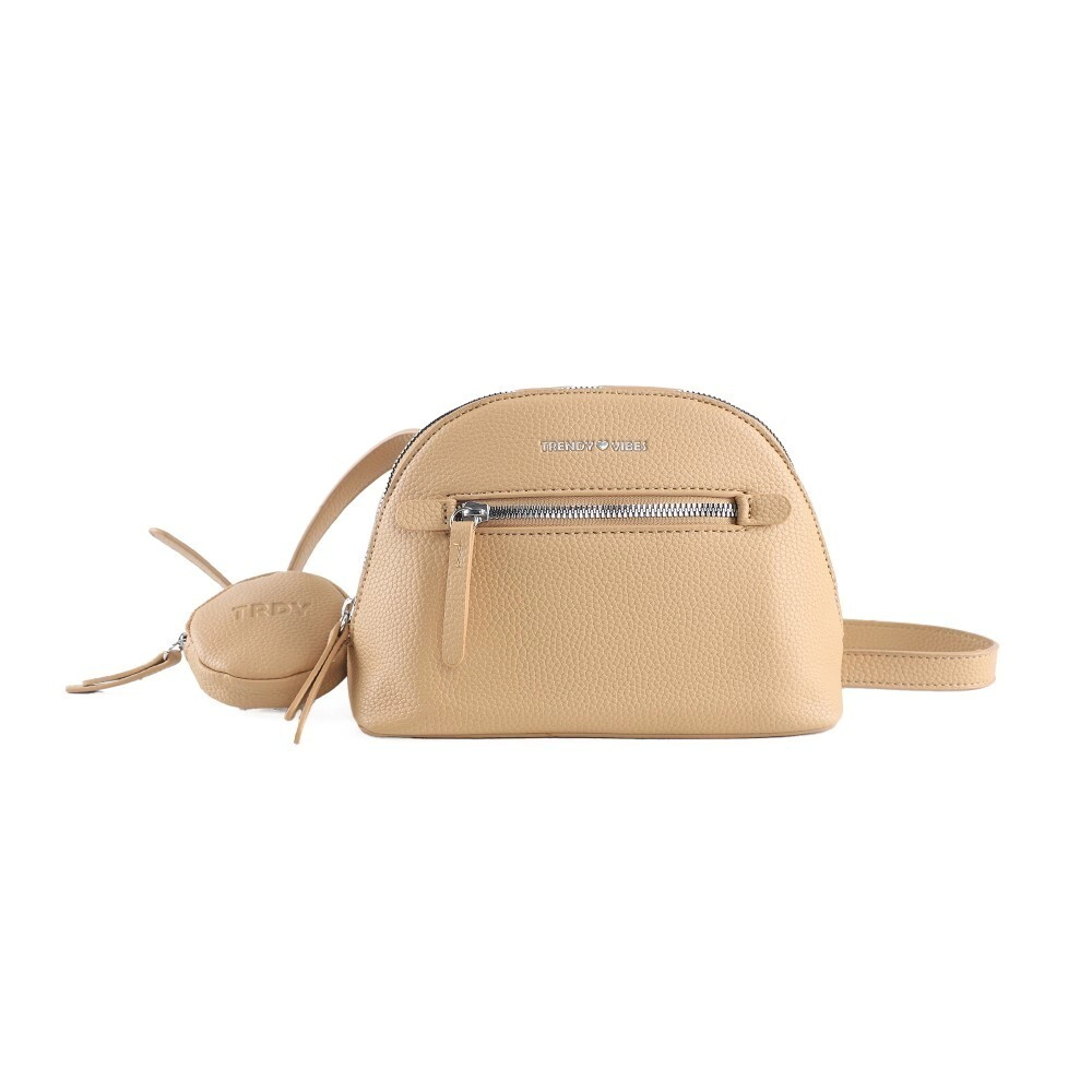 MORRAL CON MONEDERO TRENDY BEIGE