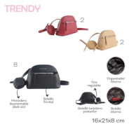 MORRAL CON MONEDERO TRENDY BEIGE