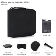 BILLETERA ENGOMADA CON CIERRE 11x8,5CM WANDERLUST