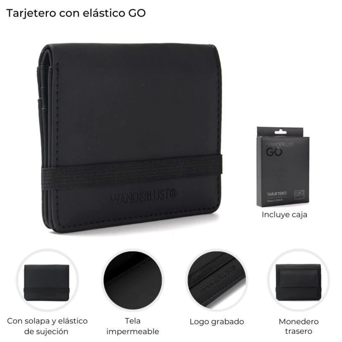 TARJETERO ENGOMADO CON ELASTICO WANDERLUST