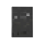 CUADERNO B-APACK A4 SEMIRIGIDO BLACK 80HJS RAYADO