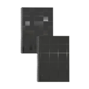 CUADERNO B-APACK A4 SEMIRIGIDO BLACK 80HJS RAYADO