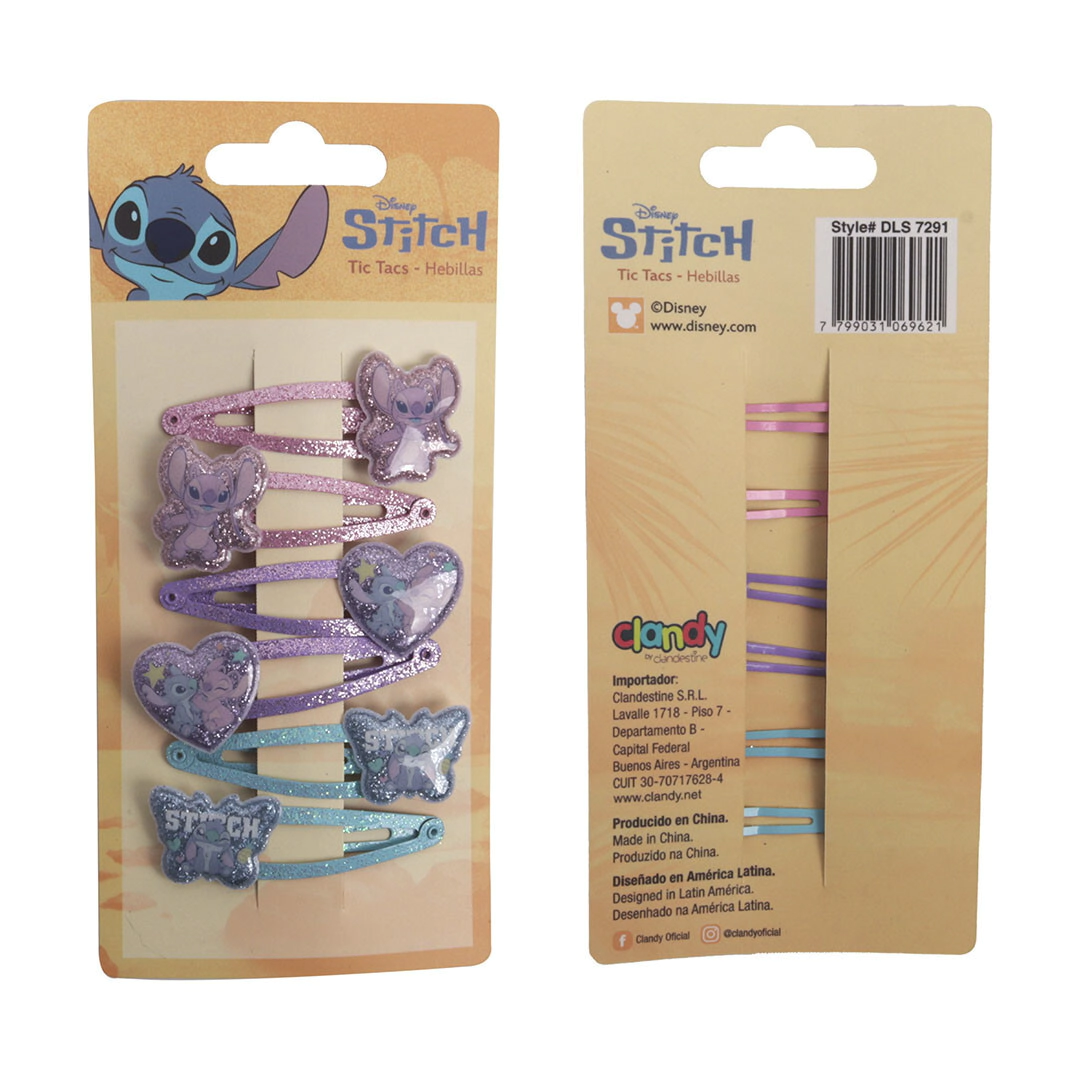 SET DE HEBILLAS DE PELO STITCH
