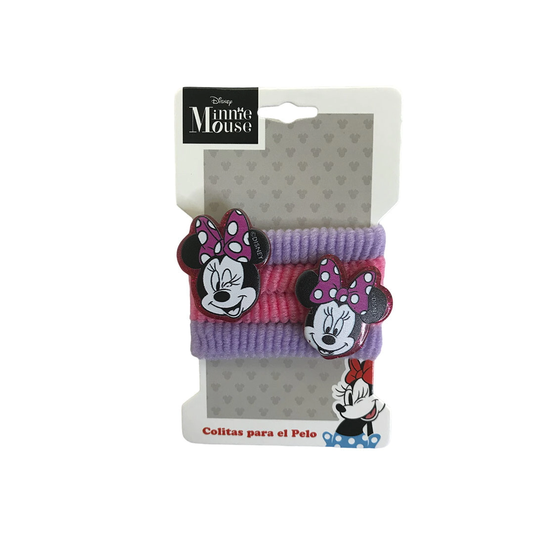 SET GOMITAS DE PELO MINNIE