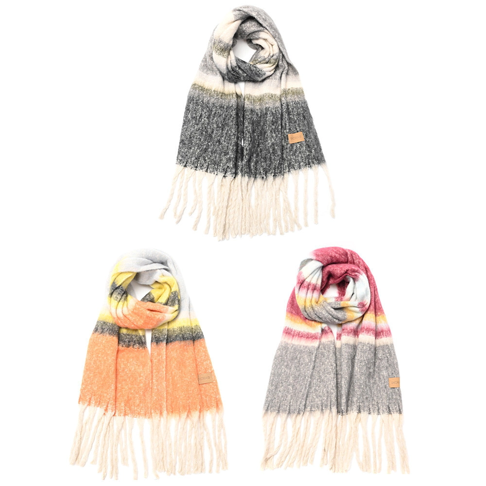 RUANA RAYADA 45x196CM SKORA