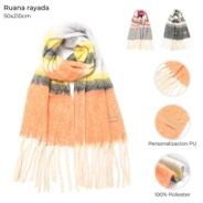 RUANA RAYADA 45x196CM SKORA