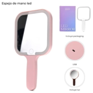 ESPEJO DE MANO LED SKORA