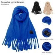 RUANA LISA NUBE CON FLECOS 50x190CM SKORA