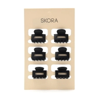 SET DE BROCHE DE PELO CUADRADO 2,5CM X6 SKORA