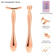 SET MASAJEADOR FACIAL X2 SKORA