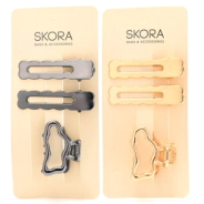 SET BROCHE DE PELO 4,5CM X3 SKORA