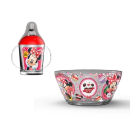 Cuenco + vaso tomatetina Minnie