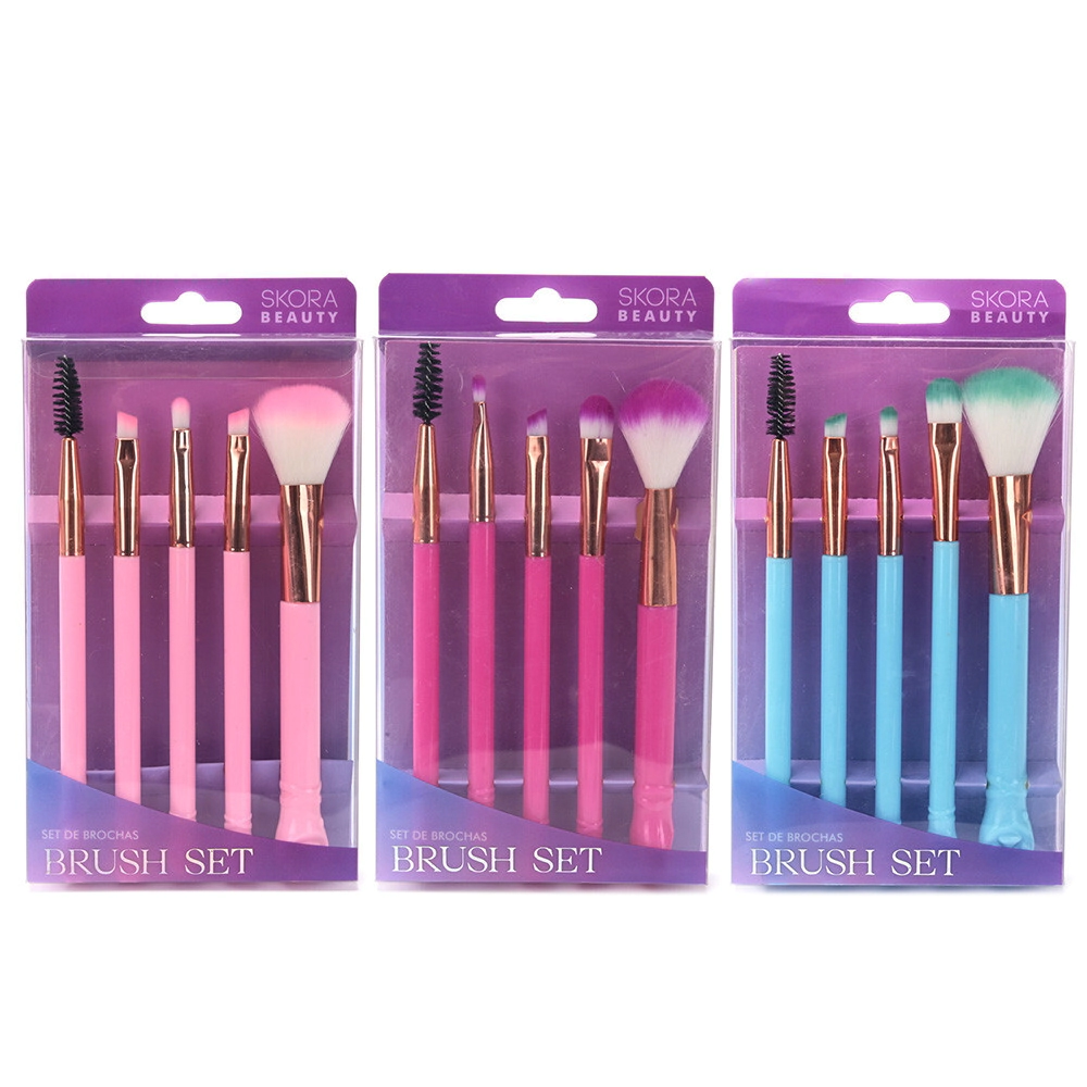SET BROCHAS DE MAQUILLAJE MANGO PATITAS SKORA