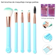 SET BROCHAS DE MAQUILLAJE MANGO PATITAS SKORA