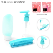 KIT DE ENVASES PARA RELLENAR Y PEINE X3 SKORA