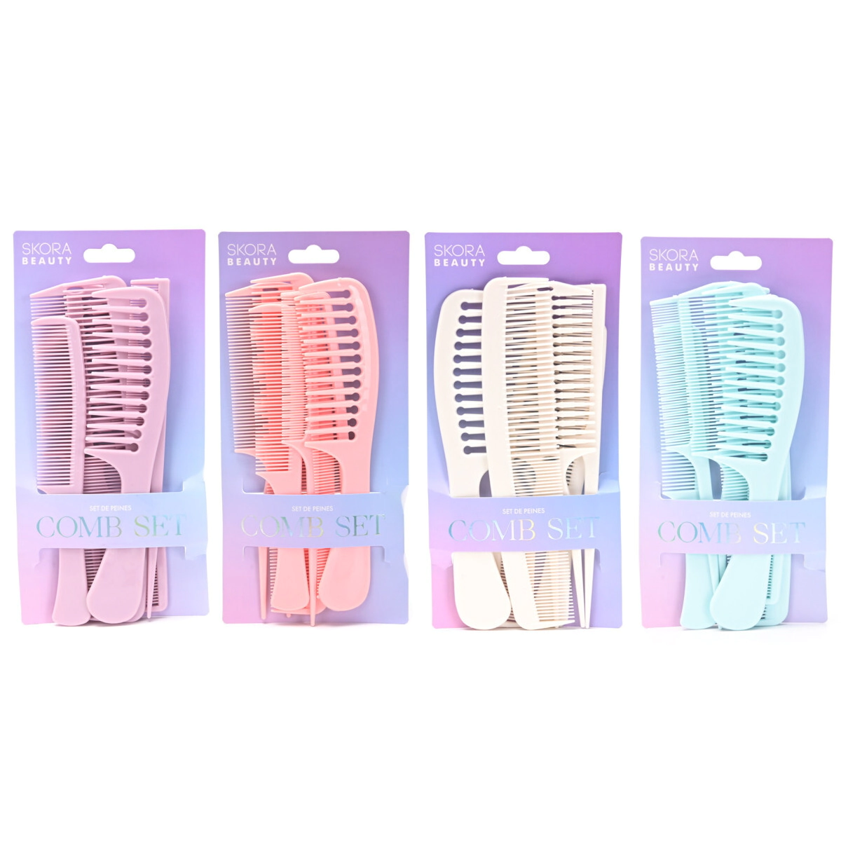 SET DE PEINES 6 PIEZAS SKORA