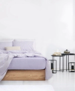 PALETTE JUEGO DE SABANAS LINES 180 HILOS FULL LILA