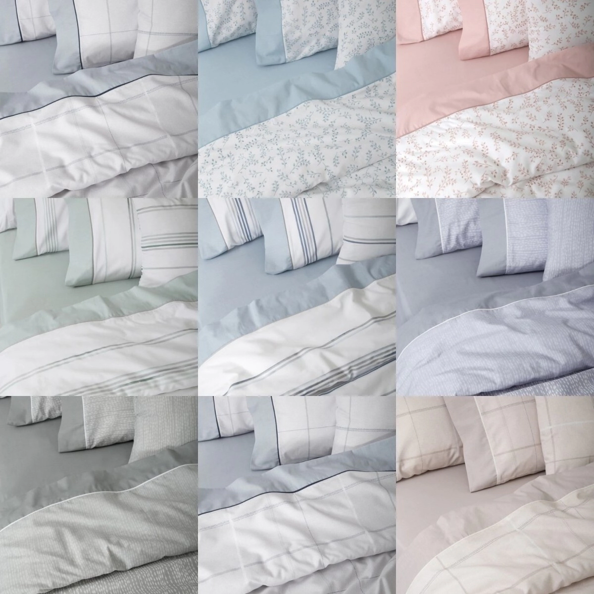 PALETTE JUEGO DE SABANAS ACCENT 180 HILOS 1 1/2 PLAZAS SURTIDO