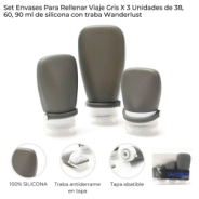 SET ENVASES PARA RELLENAR X3 30/60/90 ML WANDERLUST