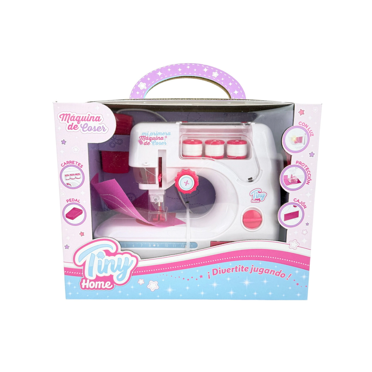 MAQUINA DE COSER CON LUCES TINY HOME CARGA USB 29x11x23 CM