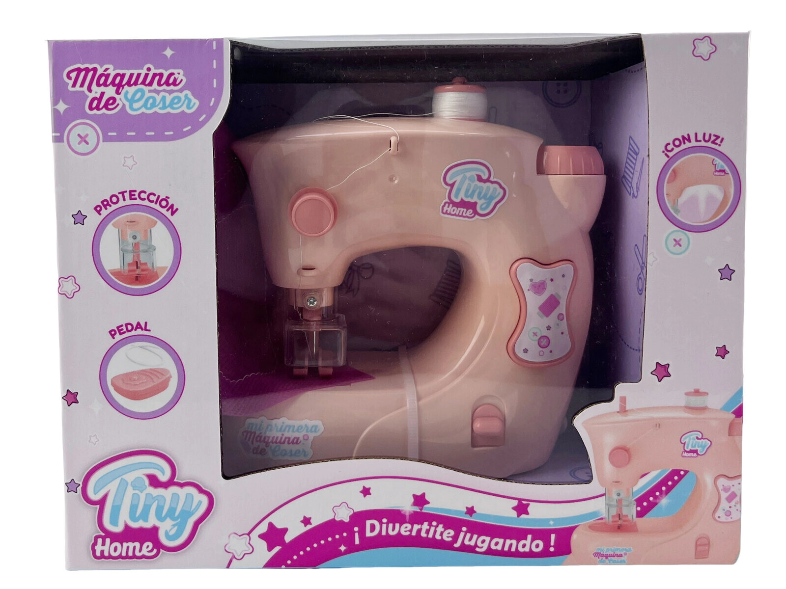 SUPER MAQUINA DE COSER CON LUCES A PILA TINY HOME 23x9x18 CM