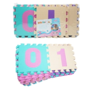 PISO DE GOMA EVA LETRAS Y NUMEROS 27 PIEZAS NENA 30x30 CM