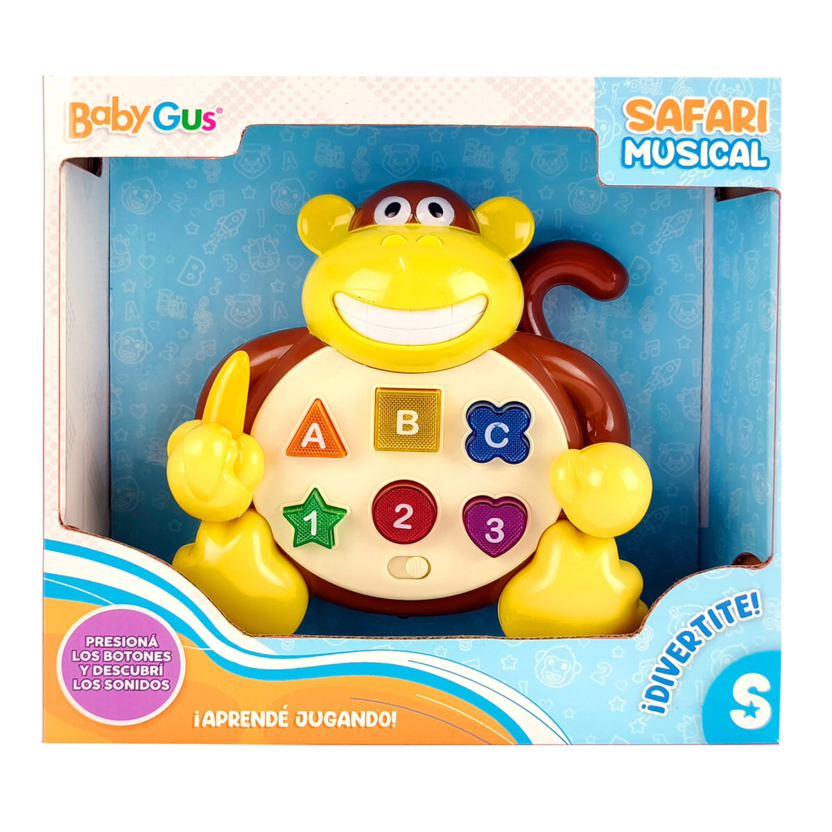 JUEGO INTERACTIVO CON LUZ Y SONIDO 24x23x8 CM