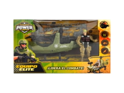 MEGA SET MILITAR CON HELICOPTERO 25x9x15 CM