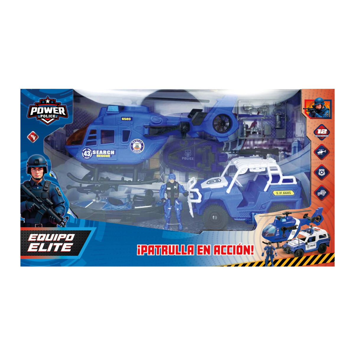 SUPER SET DE POLICIA 53x11x30 CM