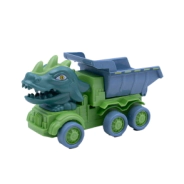 CAMION DINOSAURIO CONSTRUCCION RUEDAS DE GOMA 19x15x7 CM