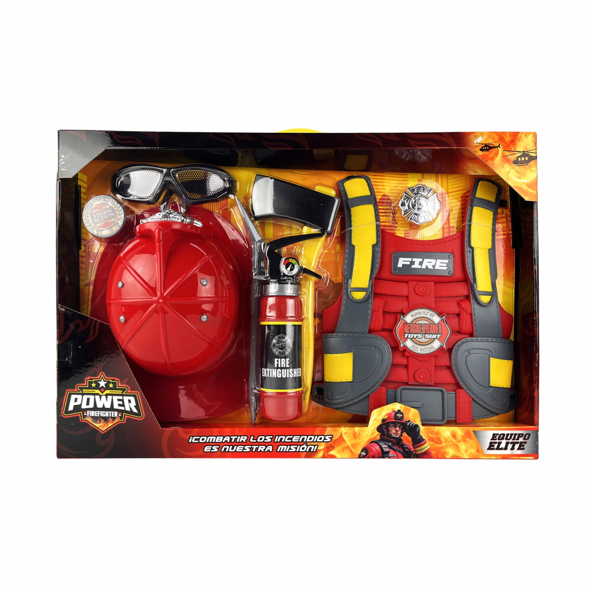 SUPER SET DE PROTECCION DE BOMBEROS 59x40x10 CM