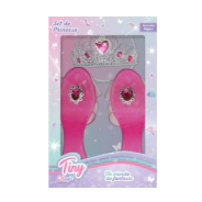 SET ZAPATOS Y CORONA DE PRICESA TINY EN CAJA 28x18x5 CM