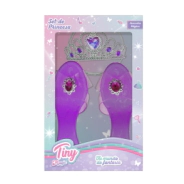 SET ZAPATOS Y CORONA DE PRICESA TINY EN CAJA 28x18x5 CM