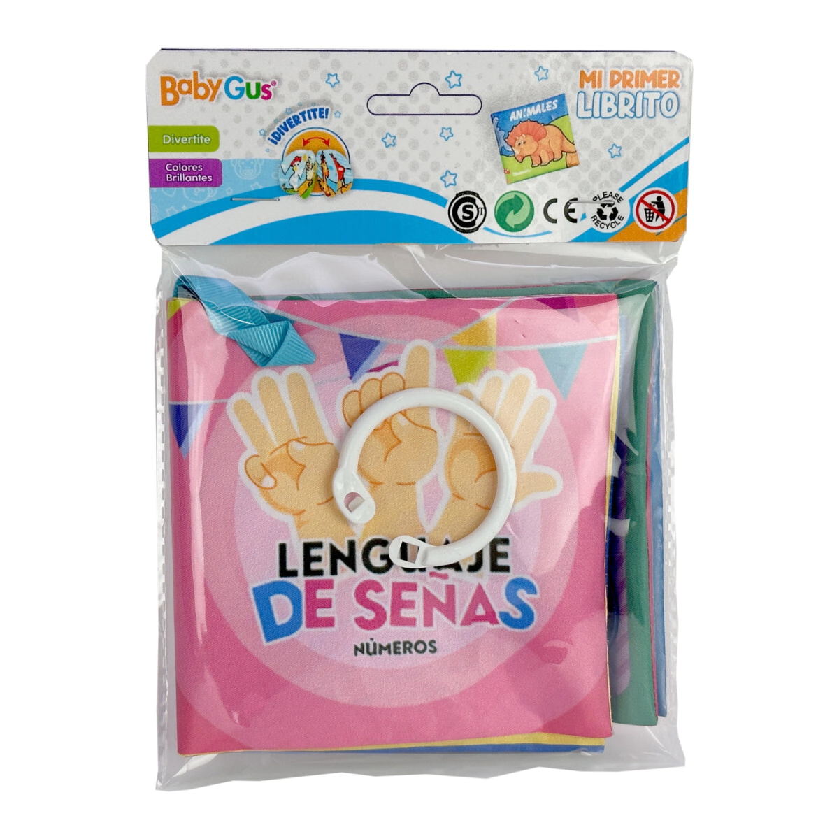 LIBRITO DIDACTICO DE TELA PARA BEBES NUMEROS 20x17x2 CM