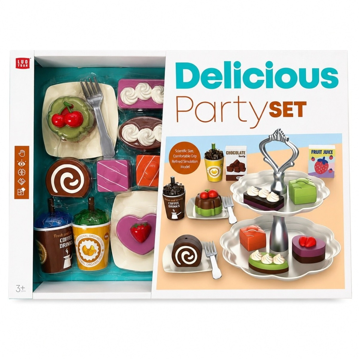BANDEJA DE POSTRES CON ACCESORIOS (LY8619)