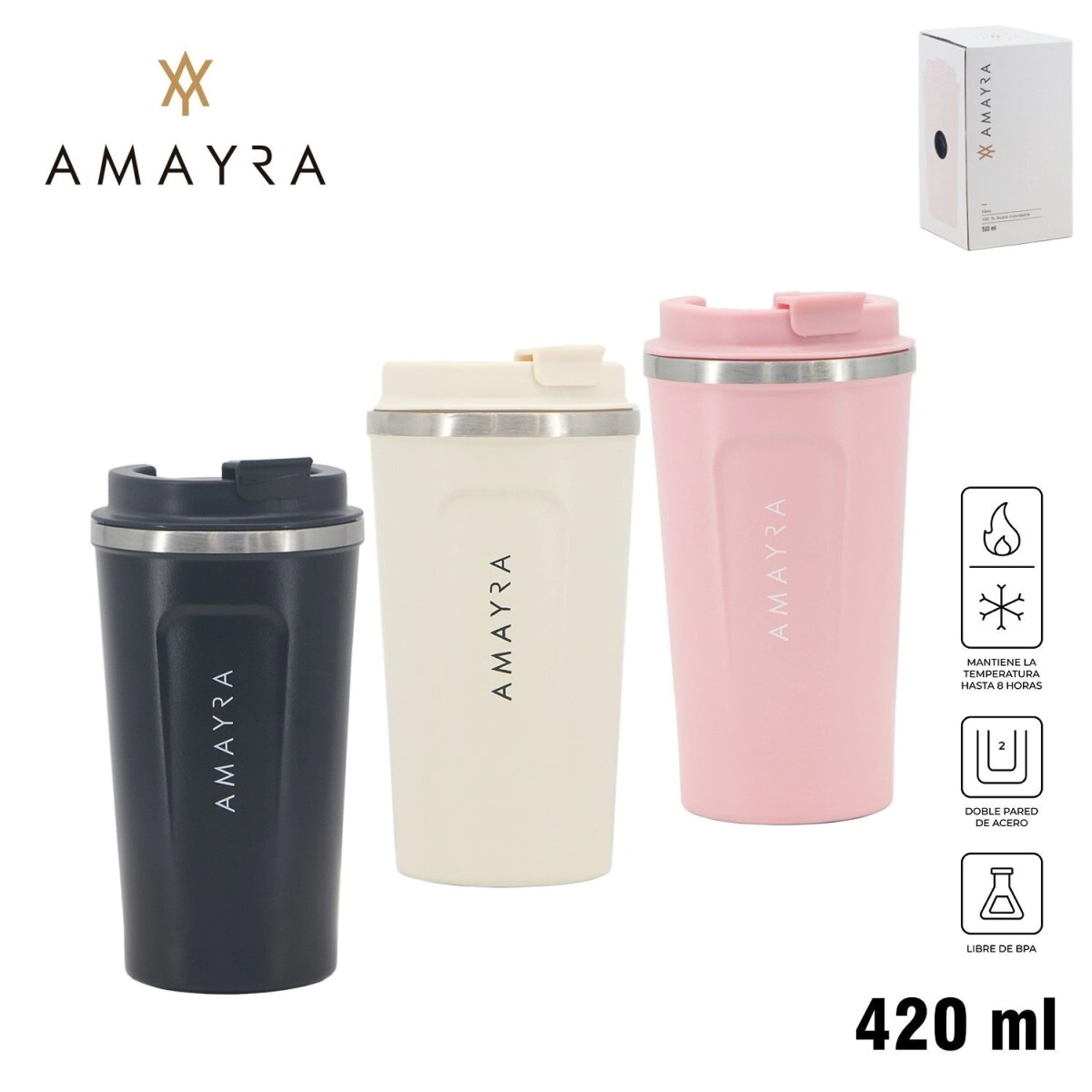 VASO TERMICO AMAYRA 420ML