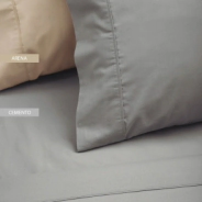 PALETTE JUEGO SABANAS LOOK BASIC 144 HILOS 1 1/2 PLAZAS CEMENTO