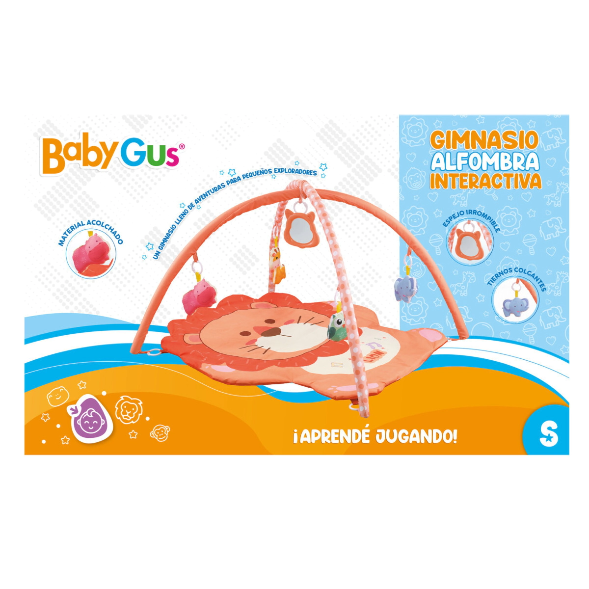 SET DE ALFOMBRA Y JUEGOS LEON BABYGUS