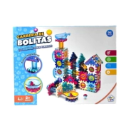 CARRERA DE BOLITAS CON PIEZAS MAGNETICAS 96 PIEZAS